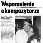  Echo miasta - Wspomnienie o kompozytorze