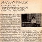 O pobycie w USA - Synkopa Nr 98 1984 - 1