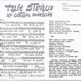 Zapis nutowy Tyle słońca w całym mieście