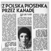 Z Polską piosenką przez Kanadę - Panorama 1975