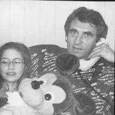 Jarek z dziesięcioletnią Natalią 